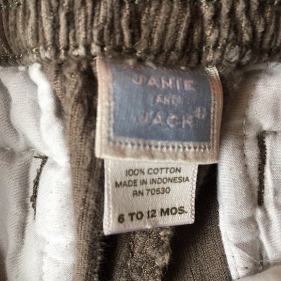 Janie and Jack Corduroy Baby Pants - Picture 3 of 3